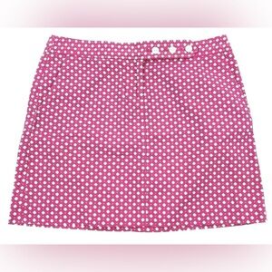 J Crew mini skirt preppy hot pink size 0 like new